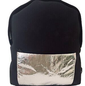 Stoney Clover Lane Black Neoprene Minimalist Backpack with mylar